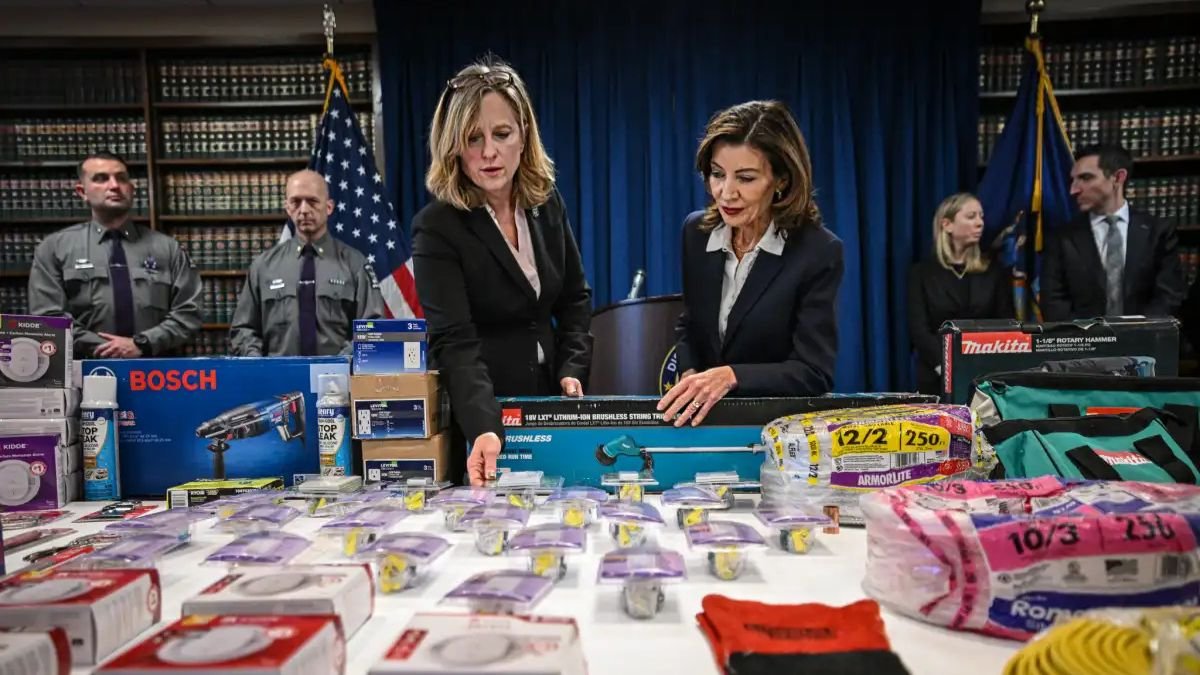 13 charged with stealing over $2.2 million from stores in Massachusetts, New York, Rhode Island, Delaware, Maryland, Pennsylvania, New Jersey, Connecticut, New Hampshire