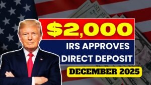 IRS Approves $2,000 Direct Deposit for December 2025 – Eligibility, Payment Dates & Full Claim Guide